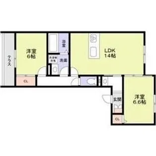 愛知県名古屋市守山区守山3【アパート】の間取り