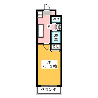 A・City東岸【3階】の間取り