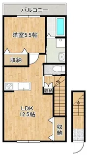 INSTYLE B棟【2階】の間取り