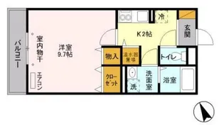ディアコート馬橋【2階】の間取り