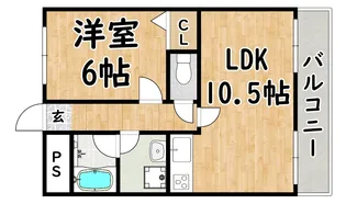 大阪府大阪市平野区加美東1【マンション】の間取り