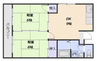 メゾンボネールII【1階】の間取り