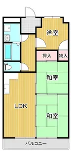 ネオハイツ松江【2階】の間取り