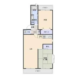 ローゼンハイム北見【2階】の間取り