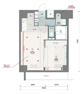 ドゥーエ月島【4階】の間取り