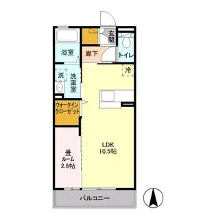 カリンビュー太田【3階】の間取り