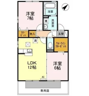 リビングタウン宇多津東 A棟【1階】の間取り