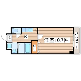 アヴニール・カルティエ【1階】の間取り