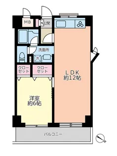 ドエルアルス目黒【6階】の間取り