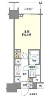 クレヴィア新宿若松町【8階】の間取り