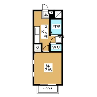 ハイツコア【2階】の間取り
