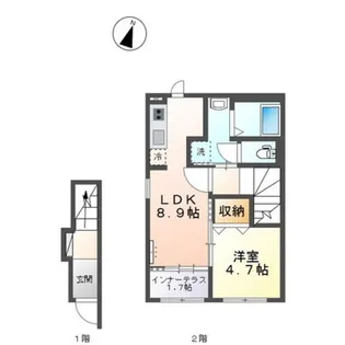 ブルーム テラス【2階】の間取り