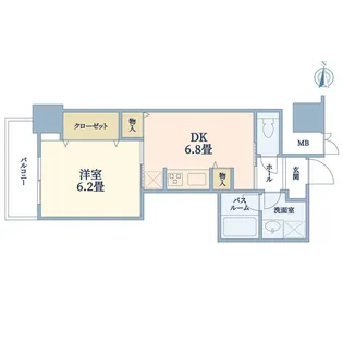 イーストコア曳舟一番館【10階】の間取り