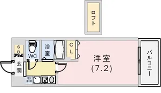 エスリード三宮【10階】の間取り