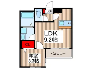 クラシア草加中央1【1階】の間取り