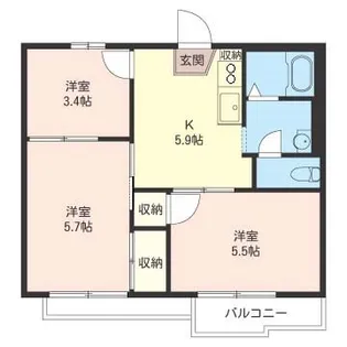 フォーブルA【2階】の間取り