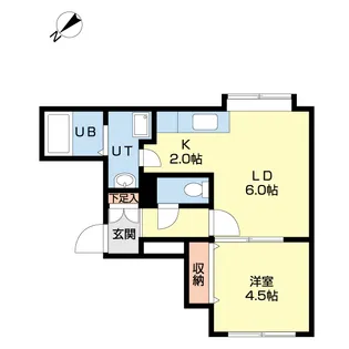 サンライズ富丘1.7【3階】の間取り