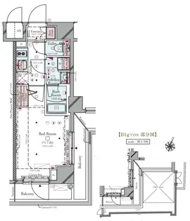 コンシェリア横濱 <SHINKOYASU>【1階】の間取り