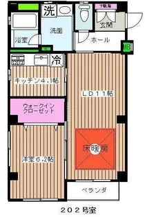 エヴァーグリーン北浦和【2階】の間取り
