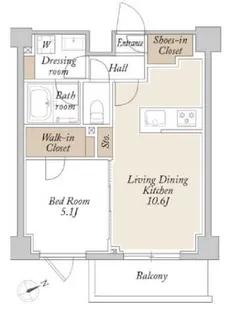 ORSUS新江古田【1階】の間取り