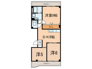 メゾンサ-ブル【4階】の間取り