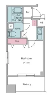 レジディア神楽坂【3階】の間取り