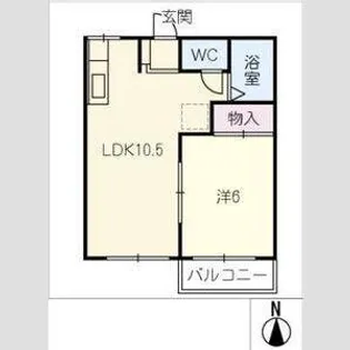 せせらぎと山のビスタ【2階】の間取り