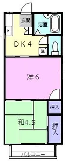 ウエストロード【2階】の間取り