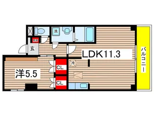 Courtblanc【1階】の間取り