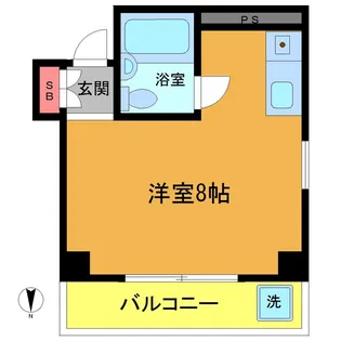 市川ビラ【2階】の間取り