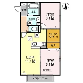 インペリアルパレス【1階】の間取り