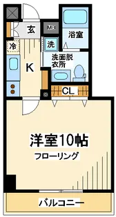 クラヴィーア仙川【2階】の間取り
