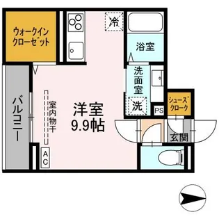 J-Room☆妃 VII番館 屋代駅前【2階】の間取り