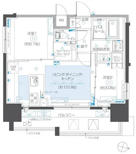 ZOOM本郷【5階】の間取り