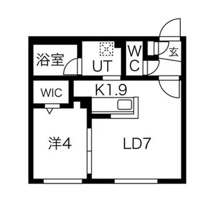 SDY月寒中央【1階】の間取り