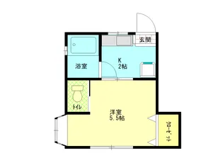 ムーンハイツ【2階】の間取り