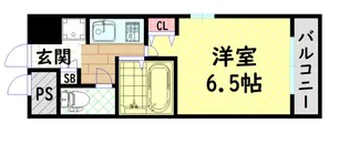 プレサンス内本町【6階】の間取り