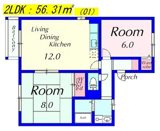 セゾン阪長【2階】の間取り