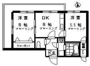 グリンピア亀戸【1階】の間取り