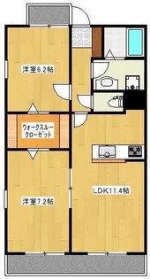 クロノス34田井島II【8階】の間取り