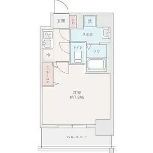 セオリー大阪ベイシティ【4階】の間取り