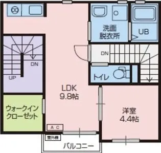 メゾン・アルマ(Maison・ALMA)【2階】の間取り