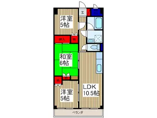 アーバンヒルズ【5階】の間取り