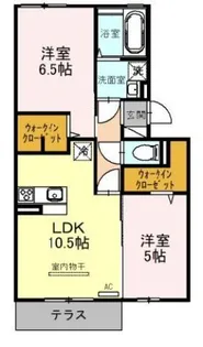 リバーサイド ガーデン【1階】の間取り
