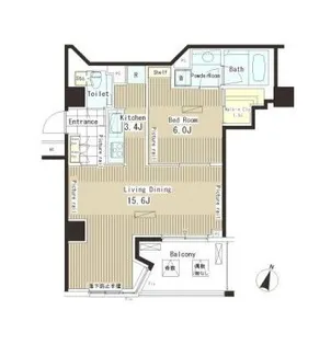 パークアクシス恵比寿【2階】の間取り