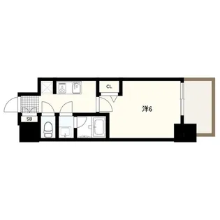 フォーリアライズ難波リアン【7階】の間取り