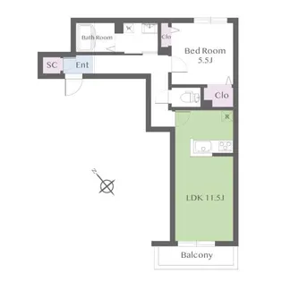 JP noie 旗の台【2階】の間取り