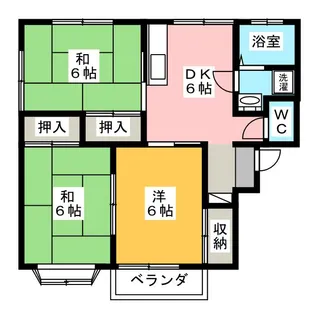 ハイツエバーグリーン【2階】の間取り