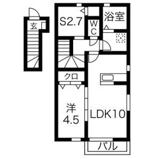 Luana Hale【2階】の間取り
