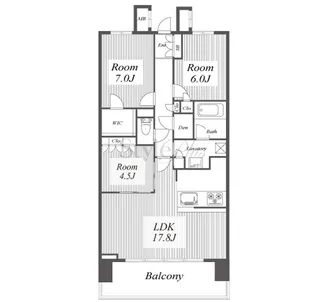 プラウド山手通【7階】の間取り